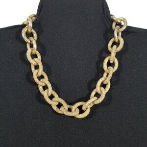 Banana Republic Gold Chain Choker with Unusual Finish